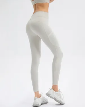 Iris Seamless Pocket Leggings - White