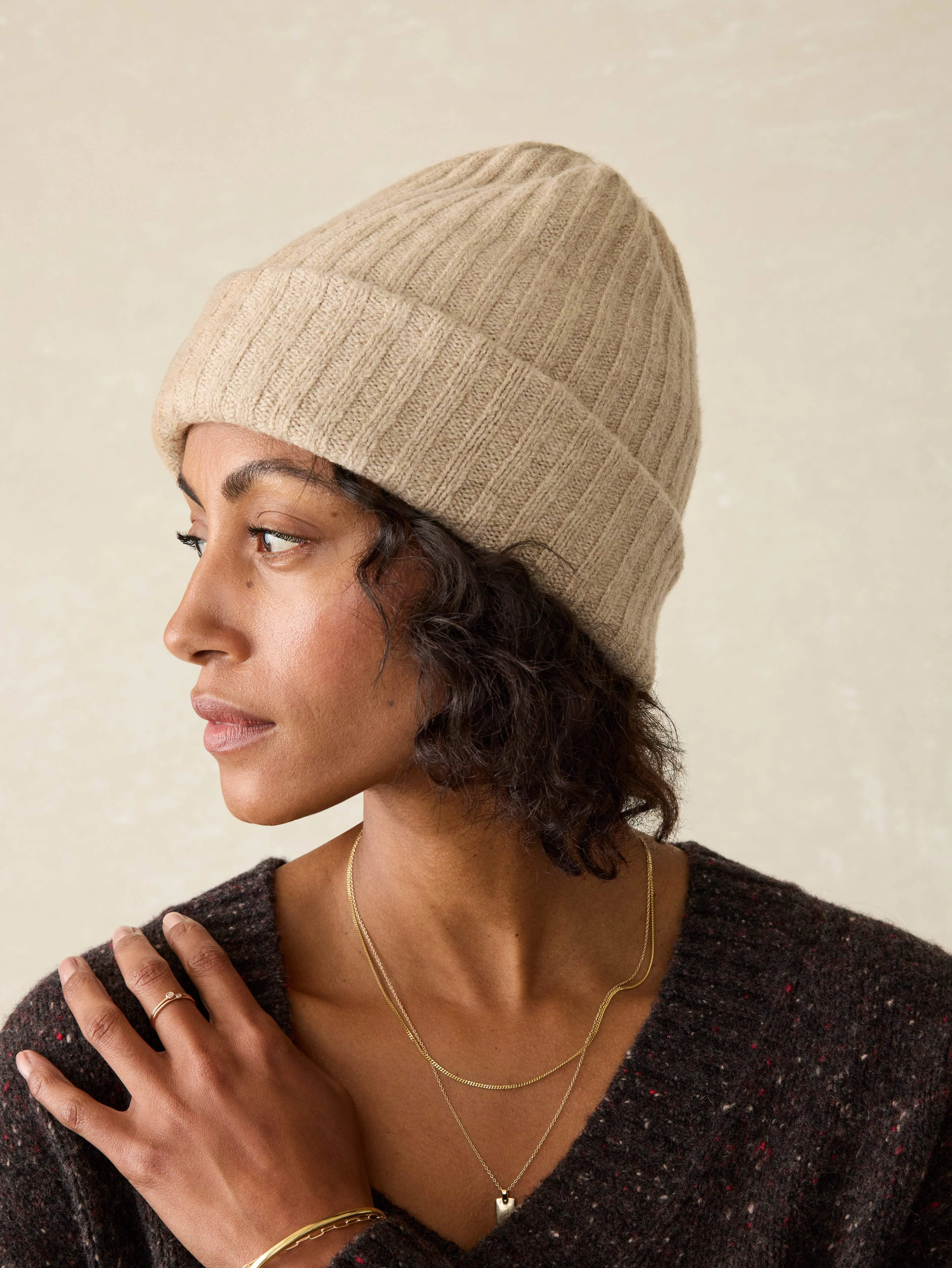 Jackson Slouchy Rib Beanie - Oatmeal Heather