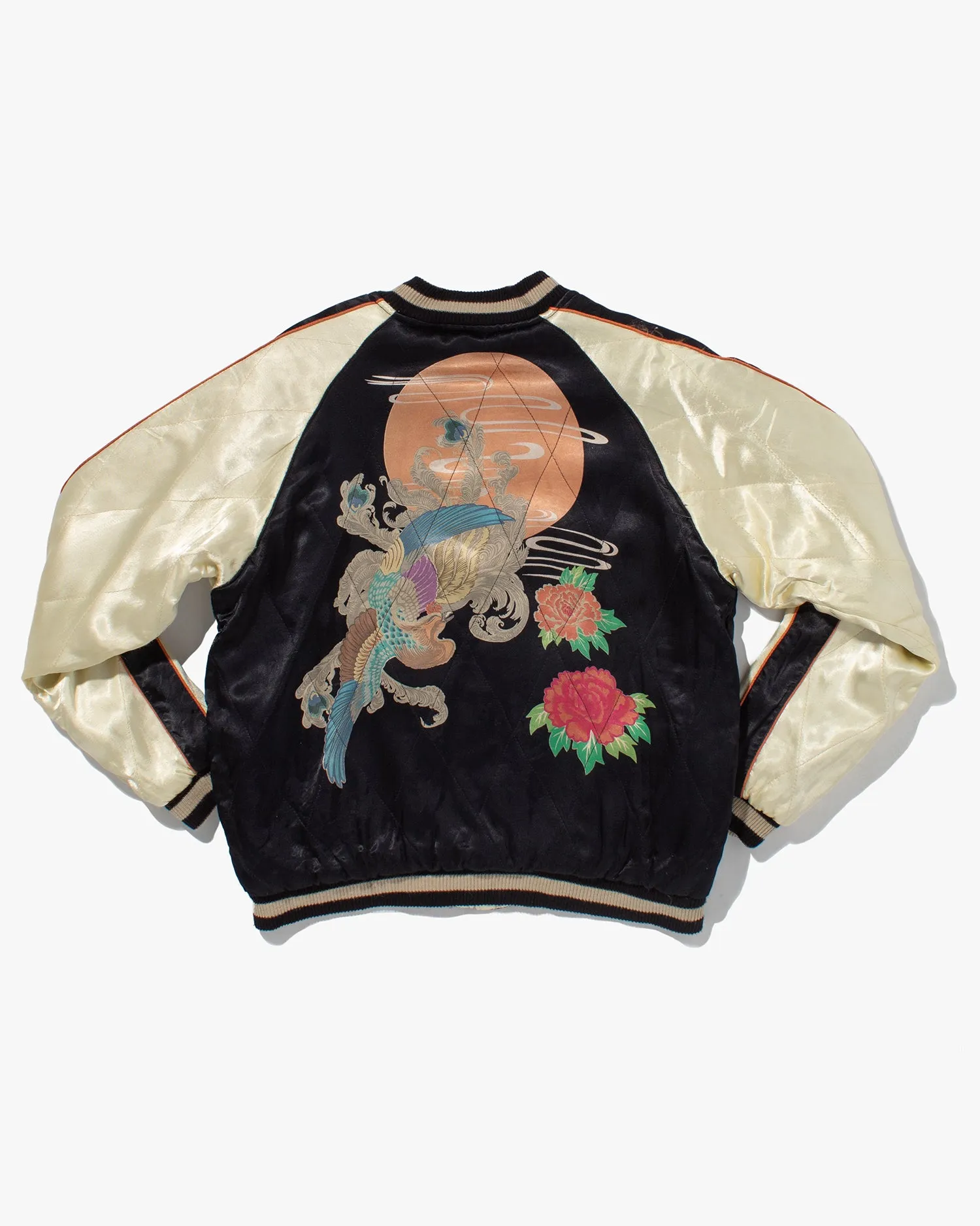 Japanese Repro Souvenir Jacket, Reversible, Gold with Dragon - M