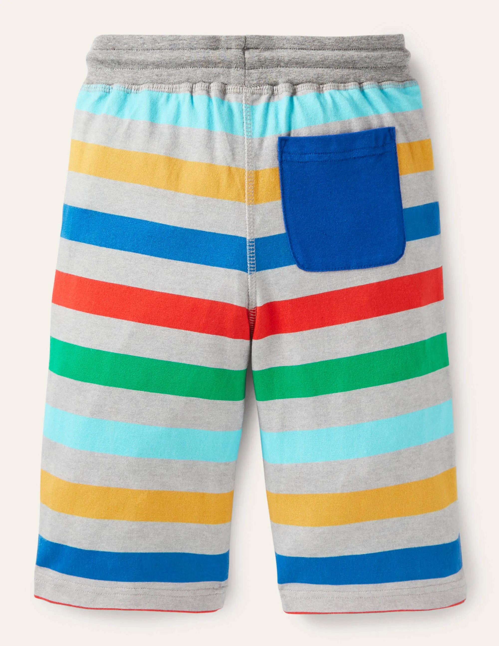 Jersey Baggies-Grey Rainbow Multi