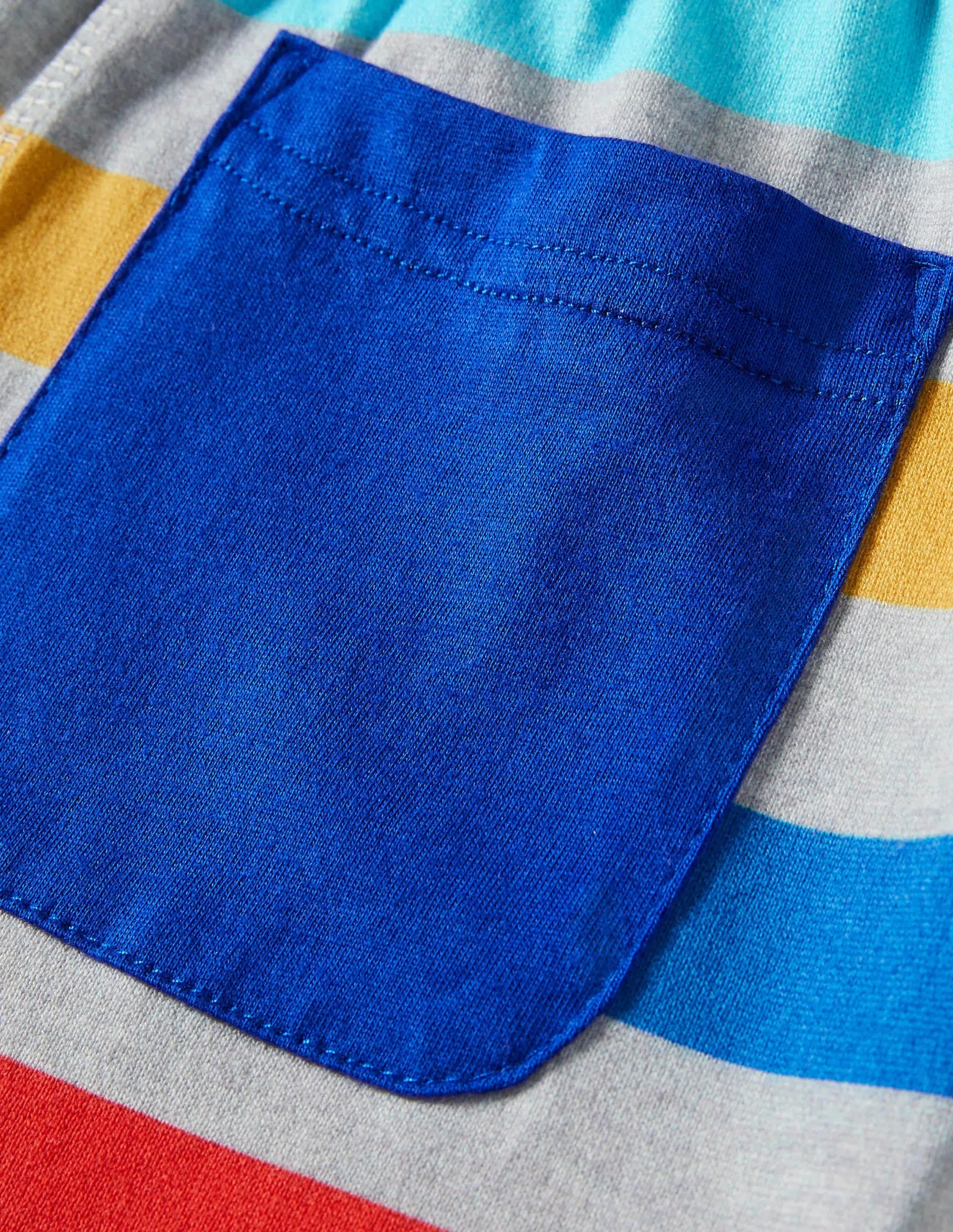 Jersey Baggies-Grey Rainbow Multi