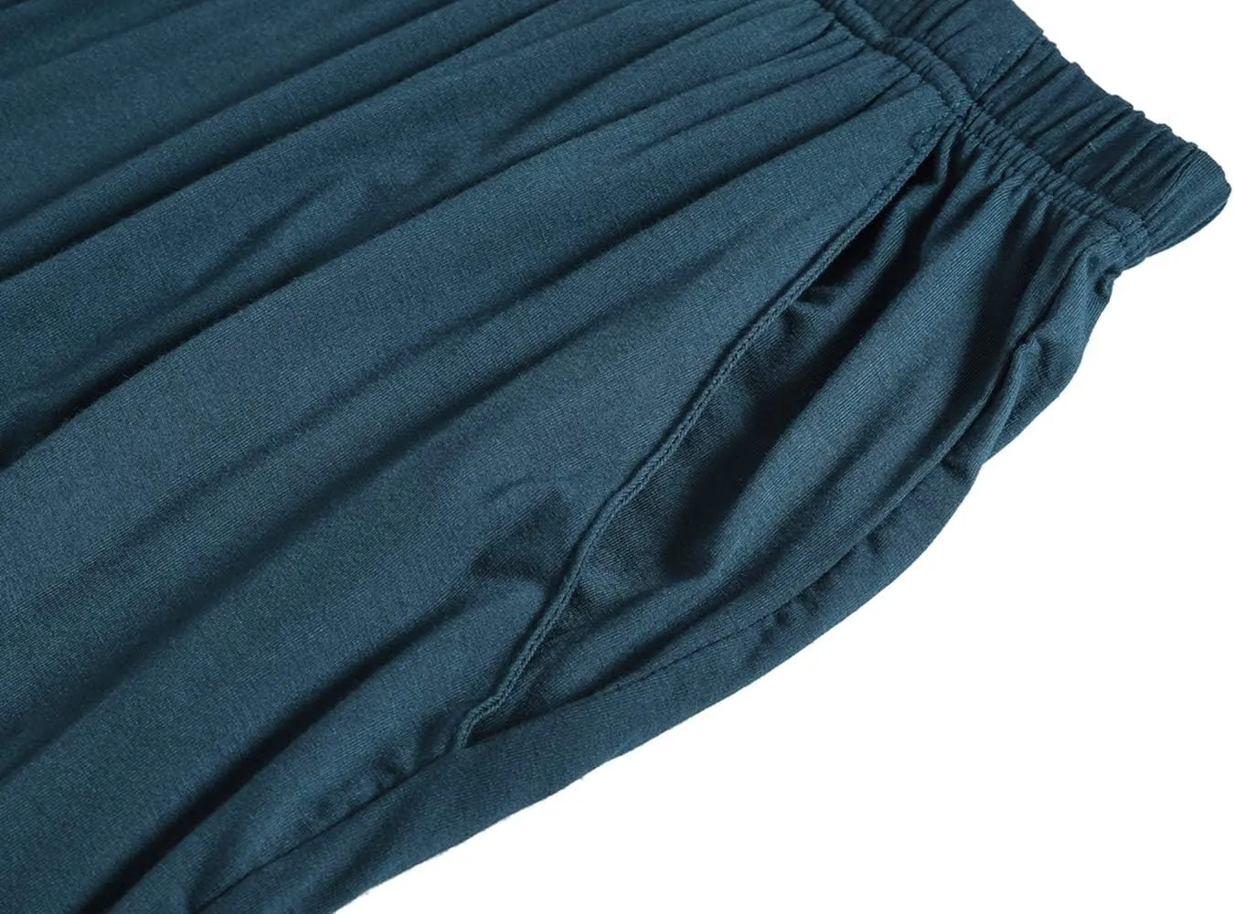 JINSHI Mens Pajama Shorts Soft Comfortable Lightweight Elastic Drawstring Men Lounge Sleep Shorts with Pockets