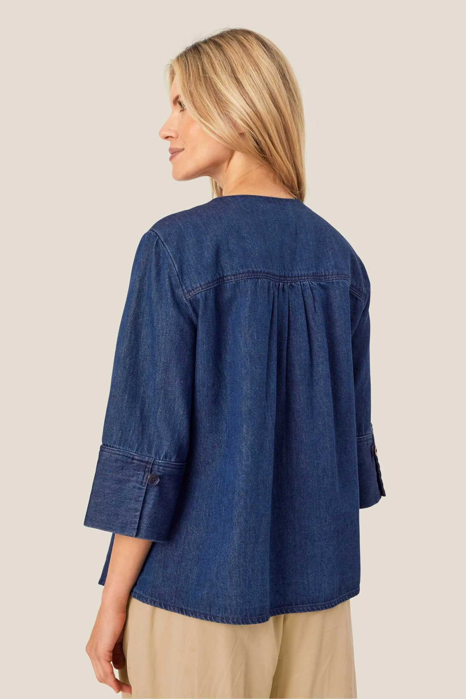 Juvila Denim Shirt - Dark Denim