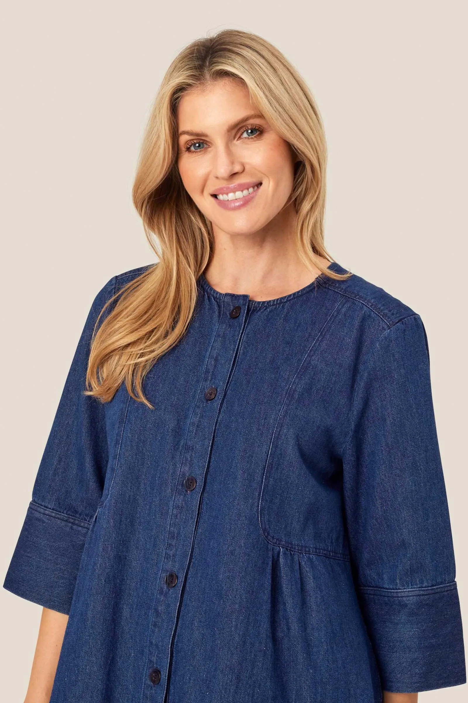 Juvila Denim Shirt - Dark Denim