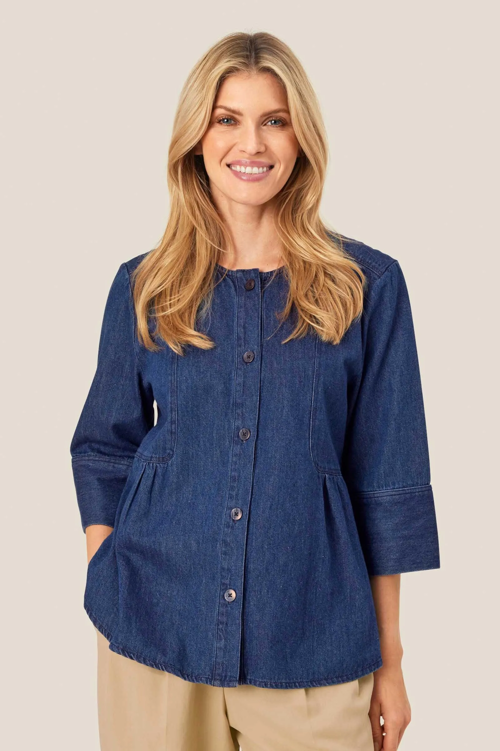 Juvila Denim Shirt - Dark Denim