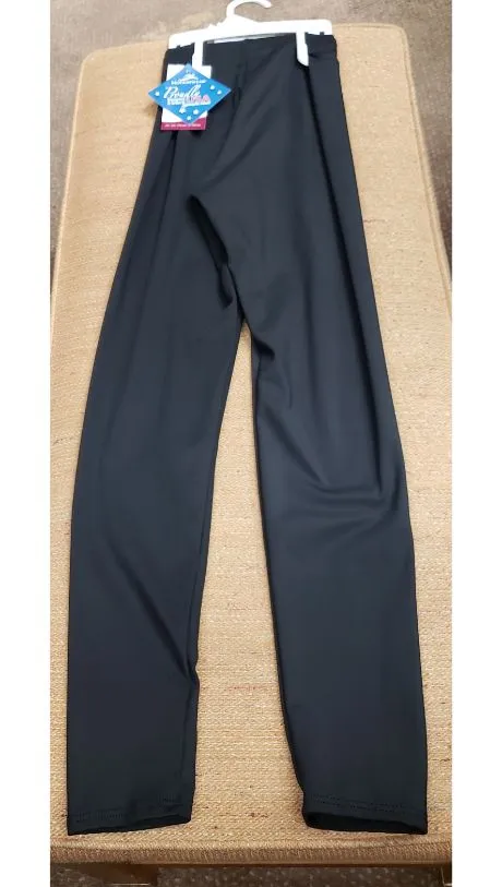 Katharine -- Women's Poly Blend Roll Down Ankle Pants -- Black