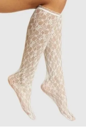Lace Knee High Socks