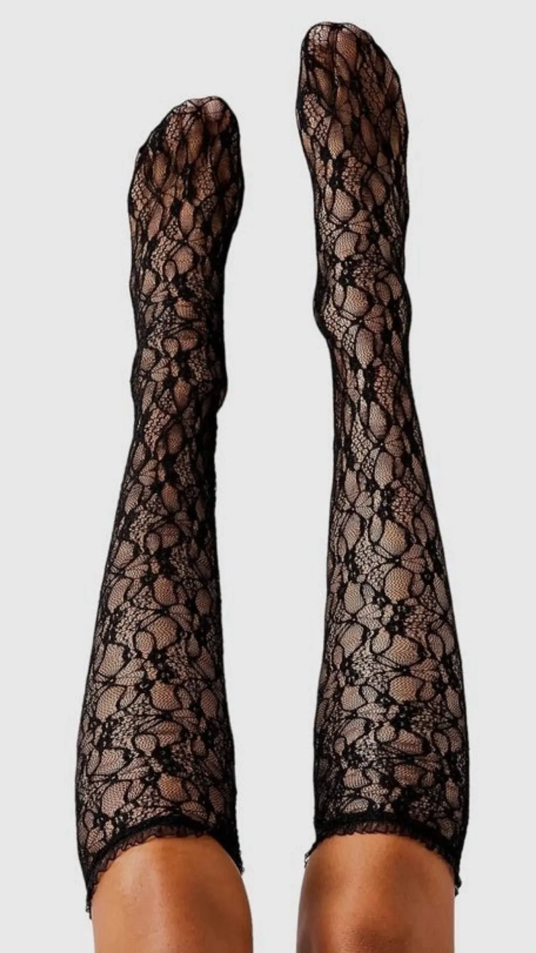 Lace Knee High Socks