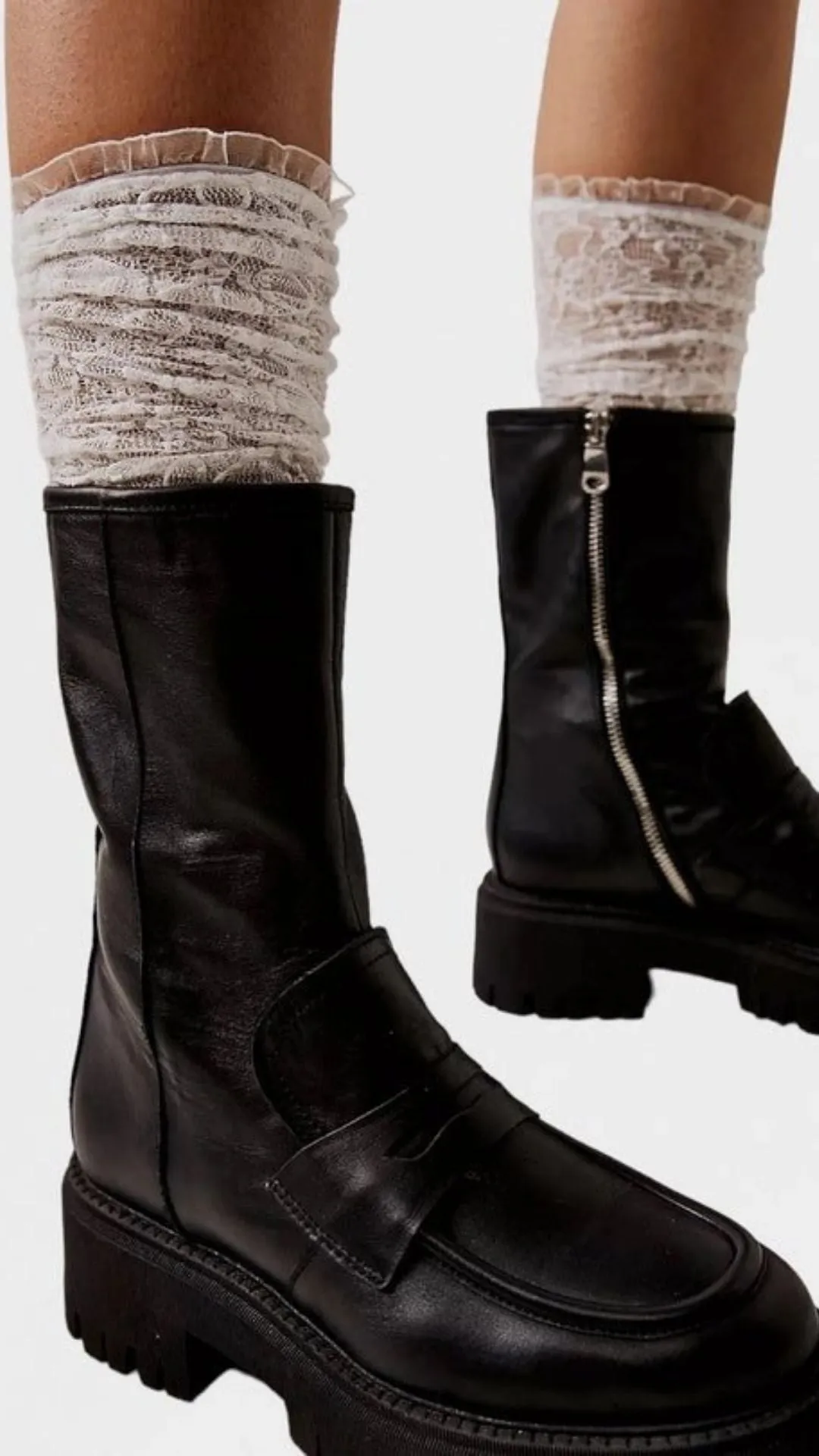 Lace Knee High Socks