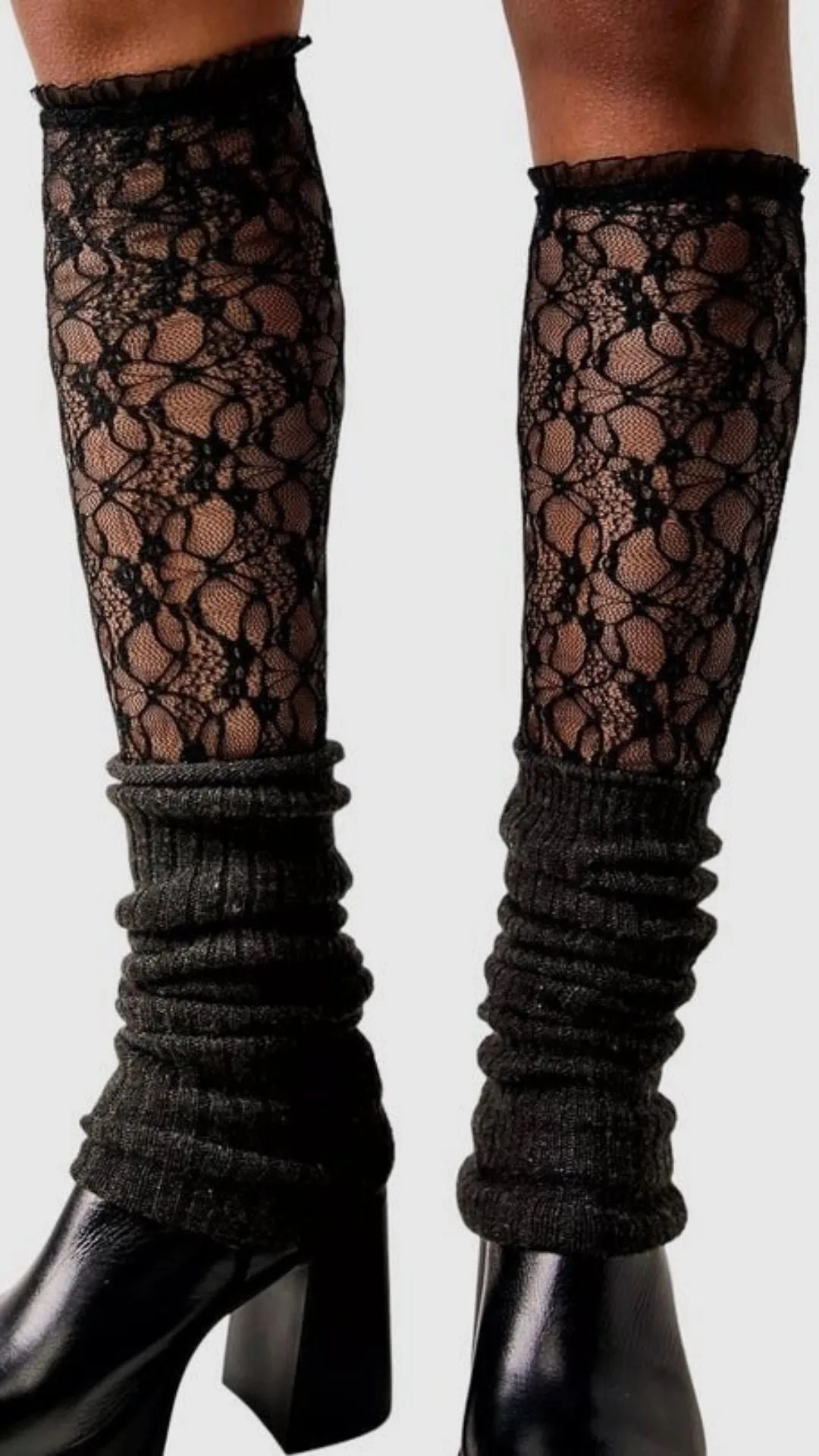 Lace Knee High Socks