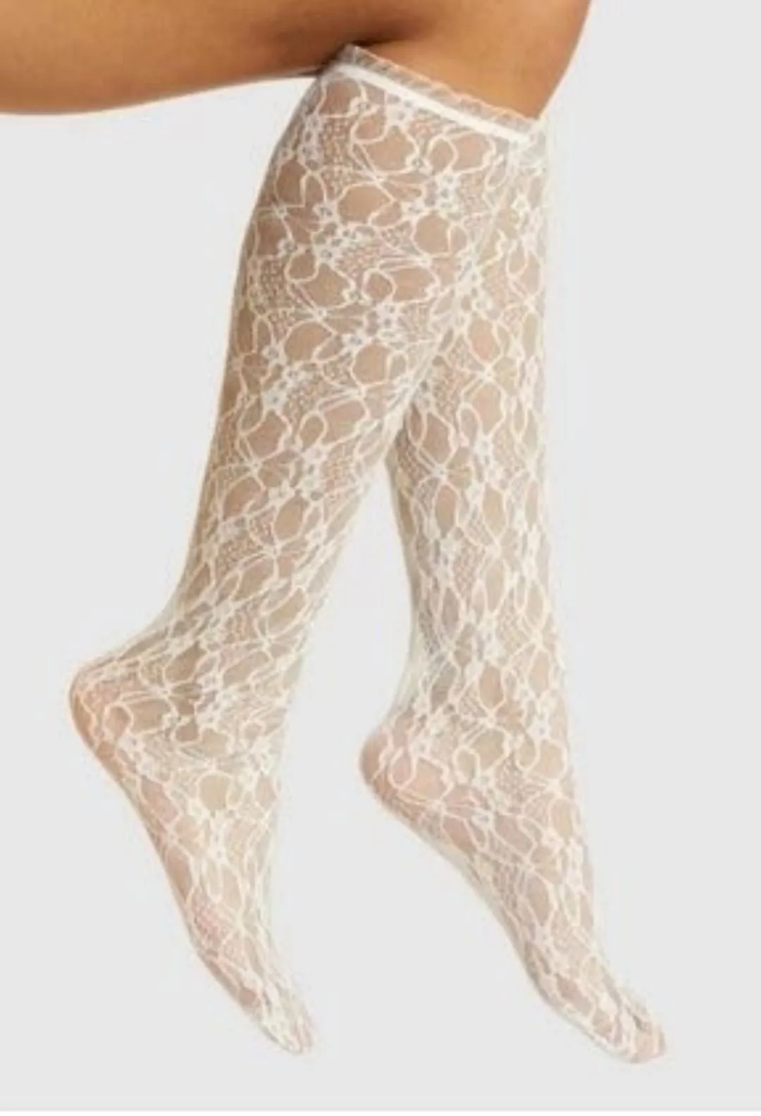 Lace Knee High Socks
