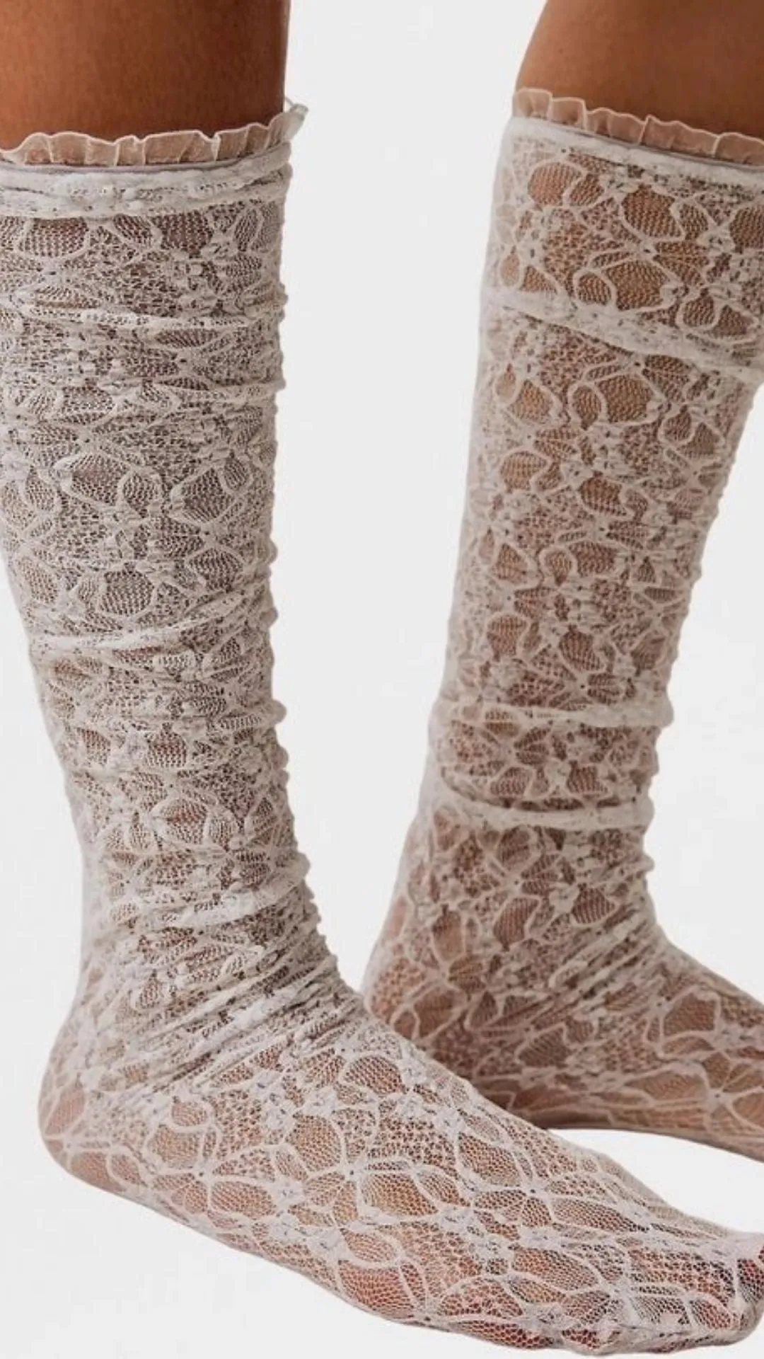 Lace Knee High Socks