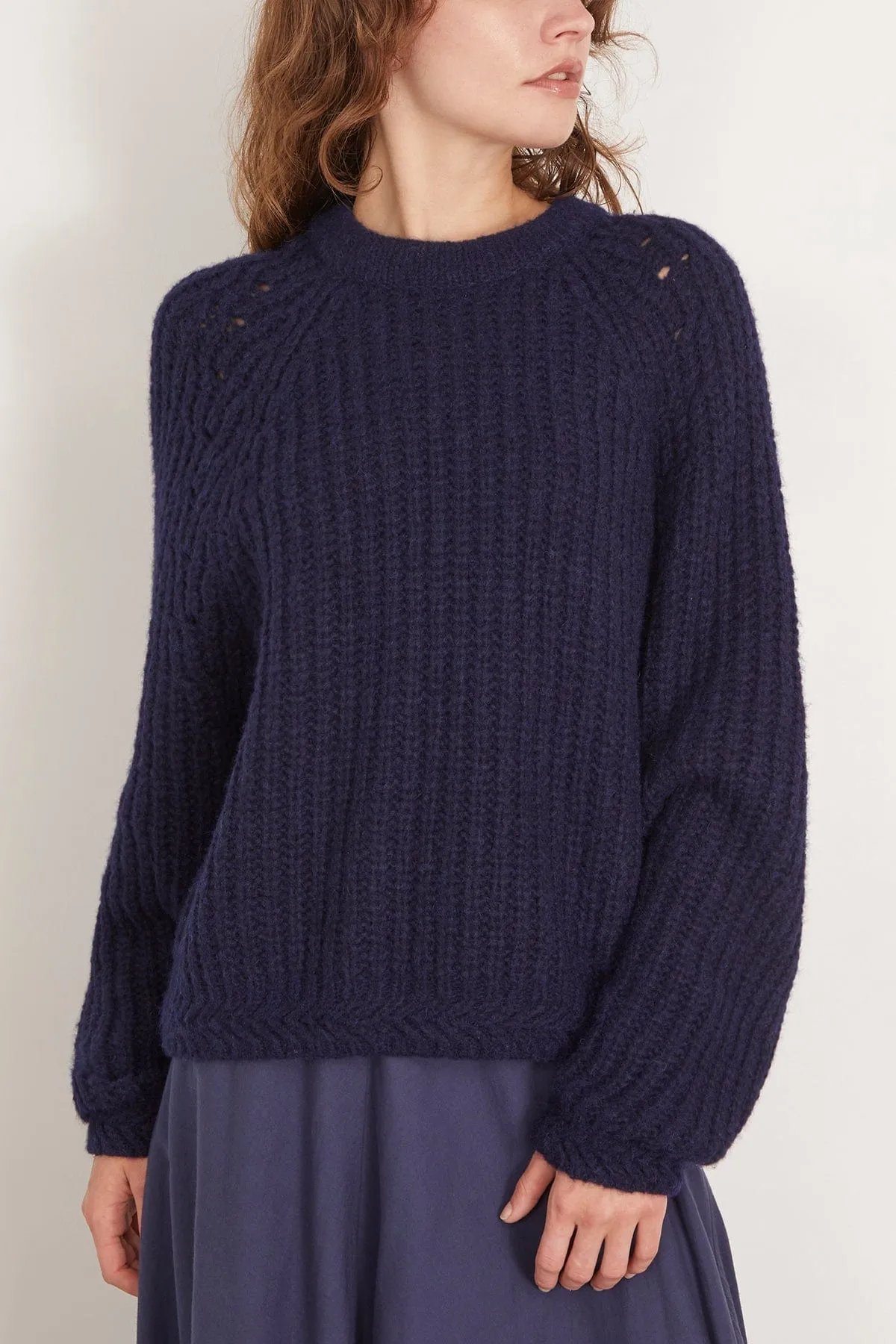 Landrey Sweater in Navy Blue