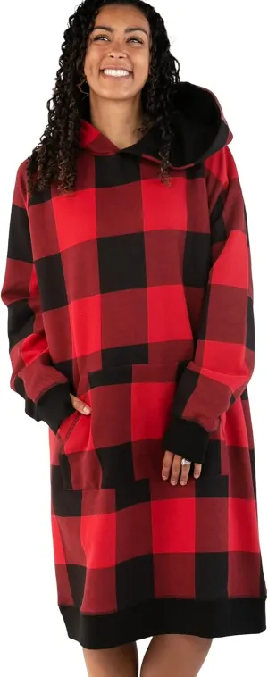 Lazy One Oversized Hoodie Sweatshirt, Comfortable Sleepwear, Sweater Dress for Women