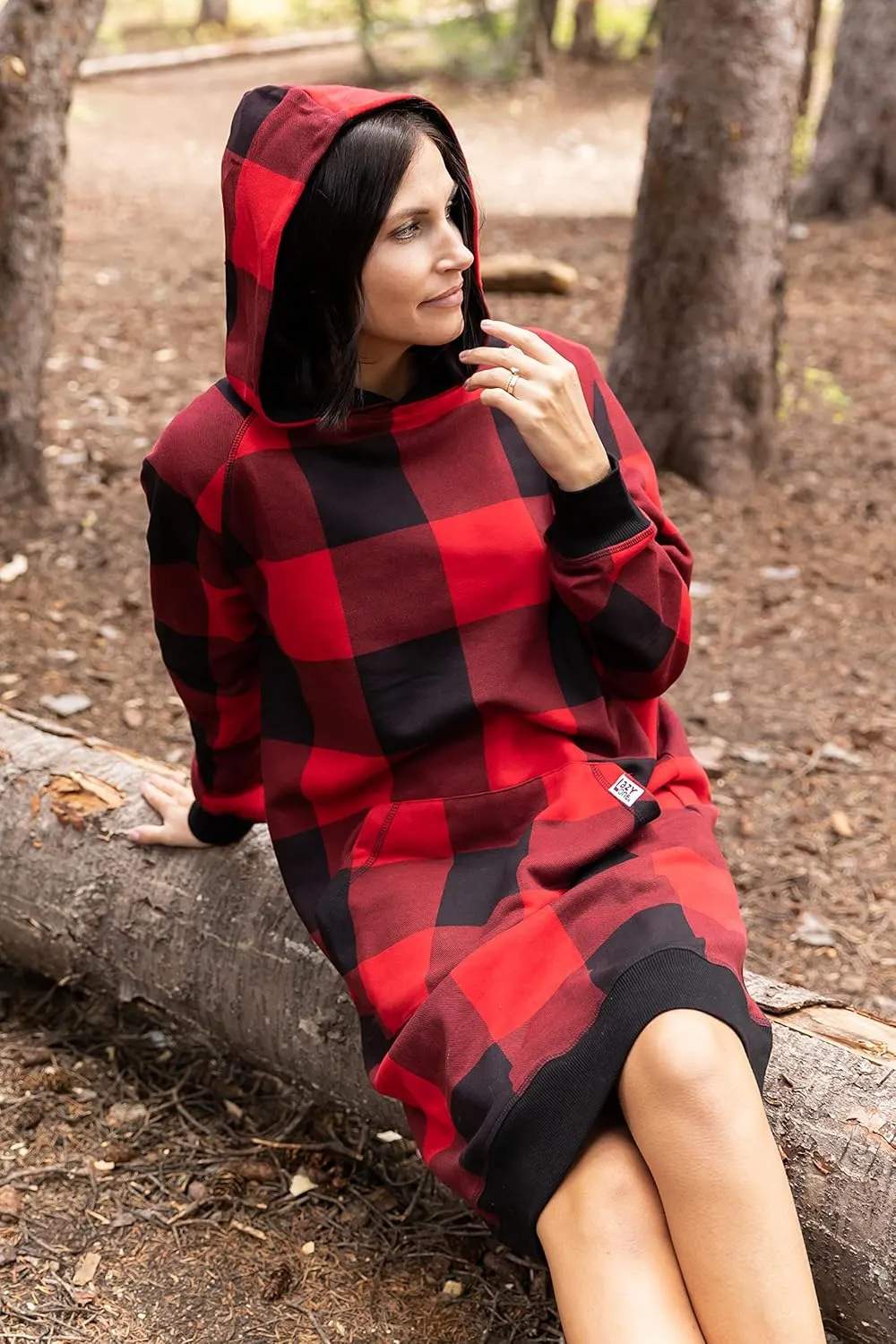 Lazy One Oversized Hoodie Sweatshirt, Comfortable Sleepwear, Sweater Dress for Women