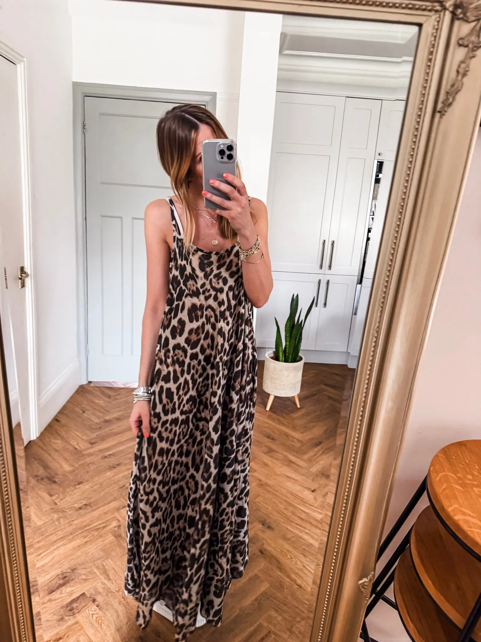 Leopard Cotton Beach Dress