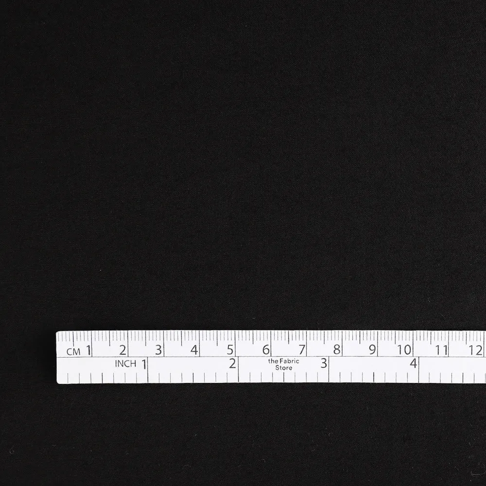 Lightweight Cotton / Rayon Shirting - Black