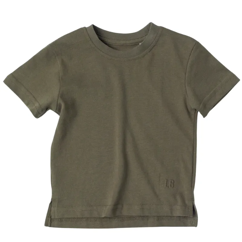 Little Bipsy - Elevated Tee in Dark Moss