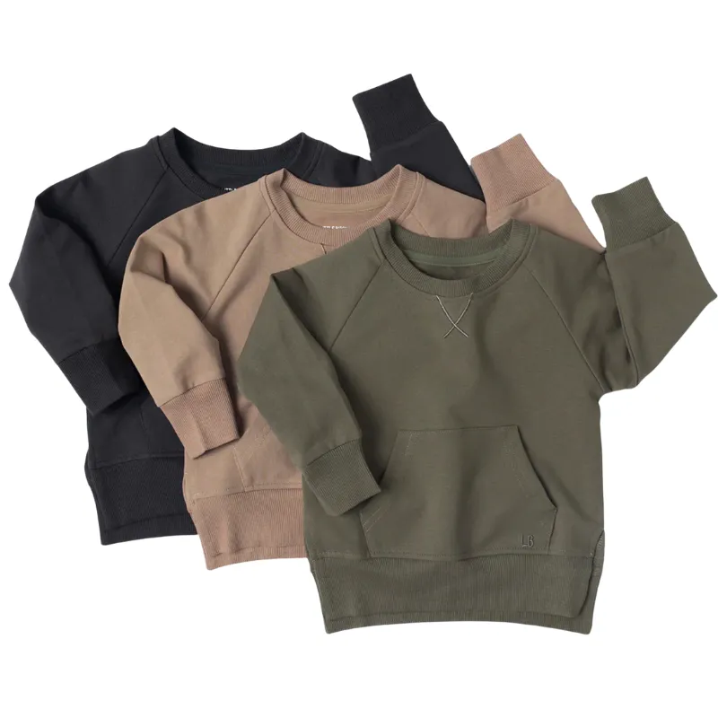 Little Bipsy - Pocket Pullover in Charcoal