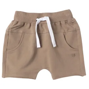 Little Bipsy - Raw Edge Harem Shorts in Taupe (7)
