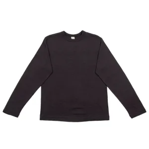Long Sleeve Crew Neck Tee - Black