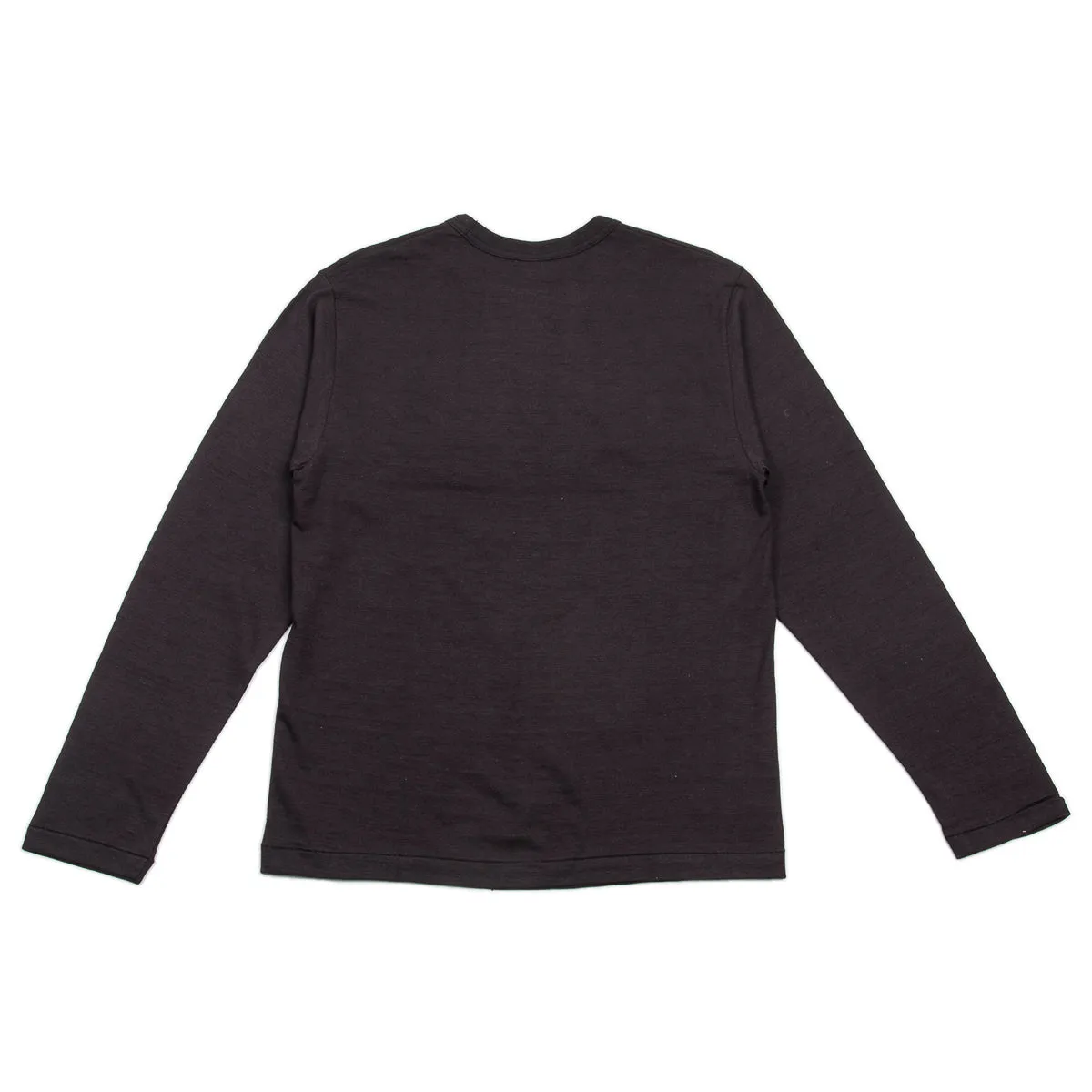 Long Sleeve Crew Neck Tee - Black