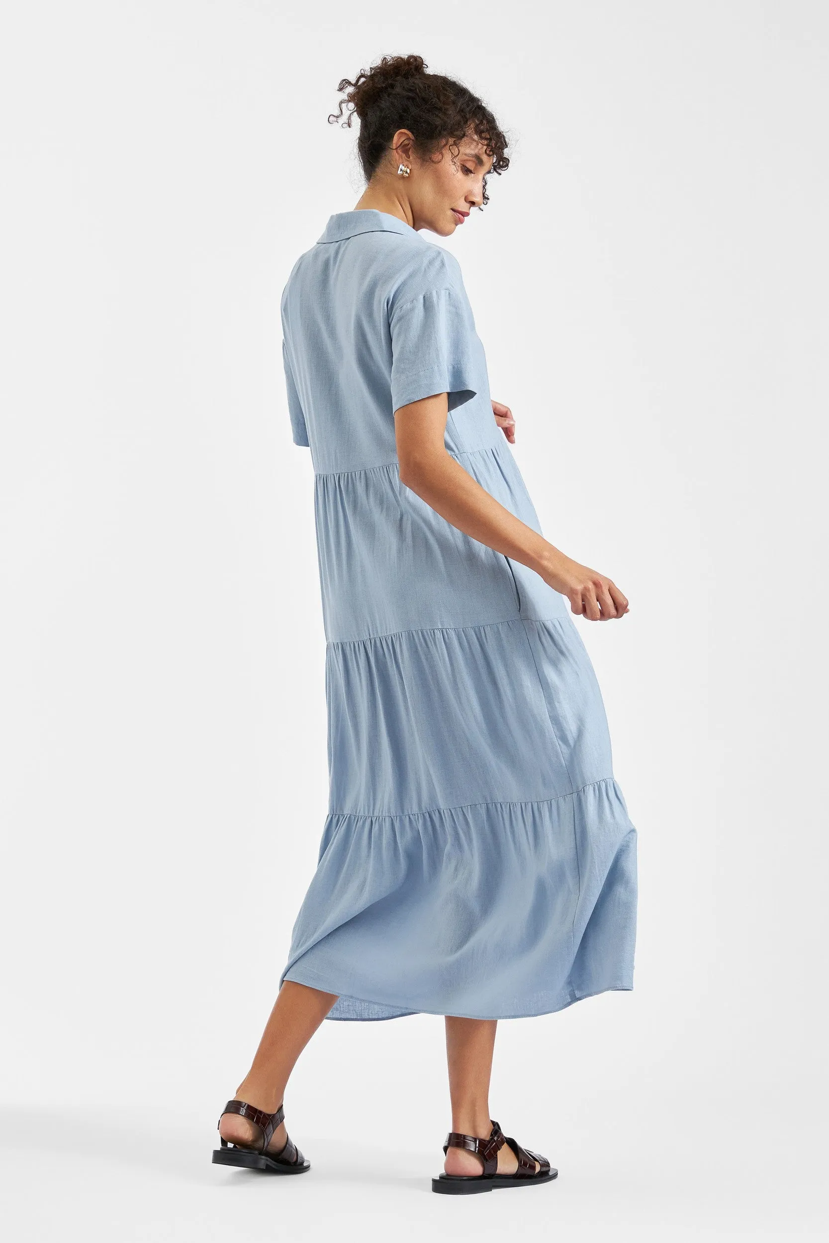 Macy Longline Linen Dress