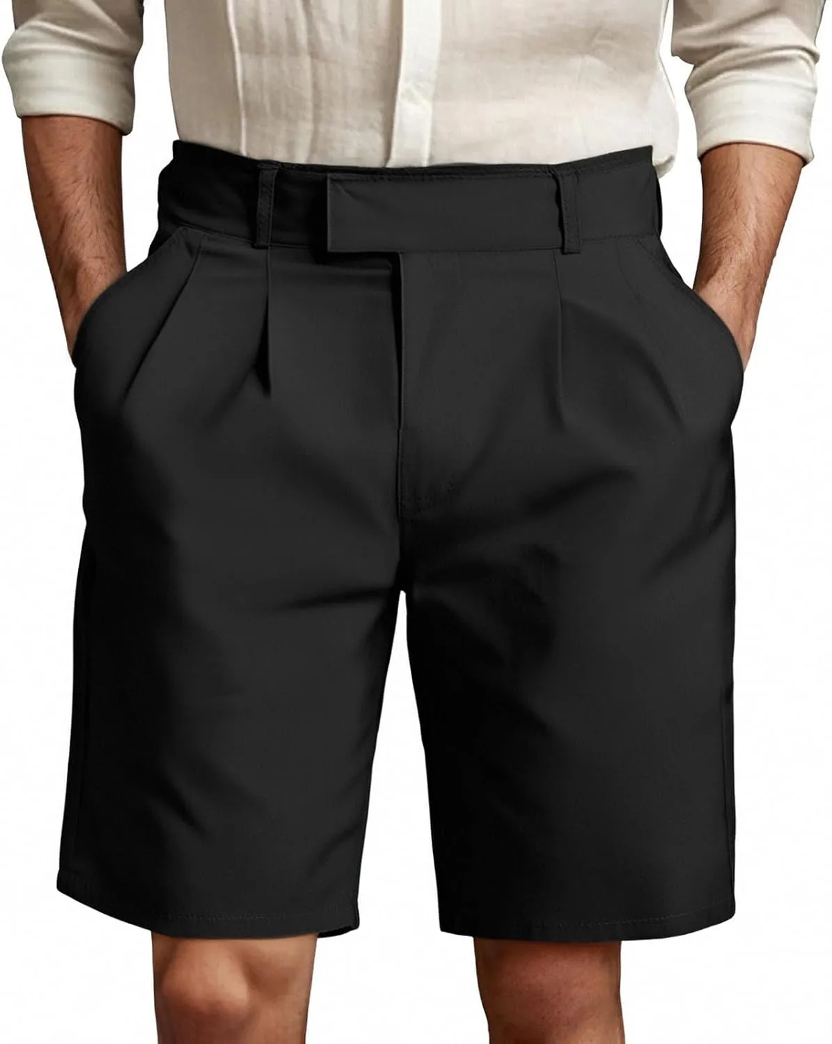 Men's Casual Dress Shorts Comfortable Breathable Slim Fit Chino Summer Business Leisure Outdoor Travel