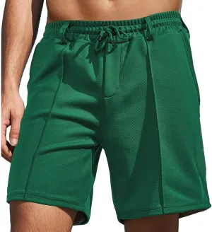 Mens Casual Shorts Flat Front Slim Fit Durability and Comfortable High Waist Shorts 2025 Summer