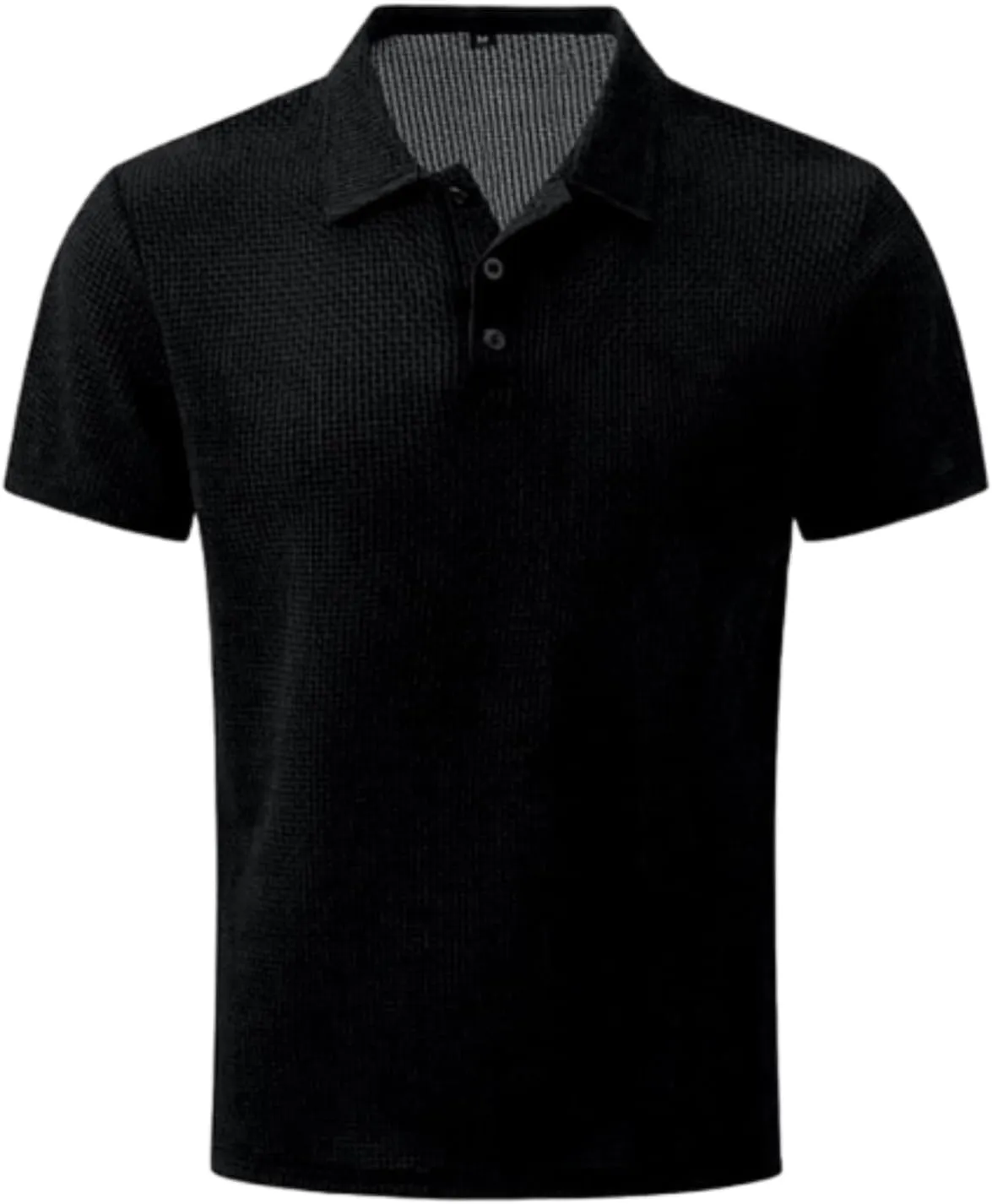 Mens Comfortable Breathable Summer Mesh V-Neck Short Sleeve Polo Shirt, Mesh Ice Silk Short-Sleeved T-Shirt for Men