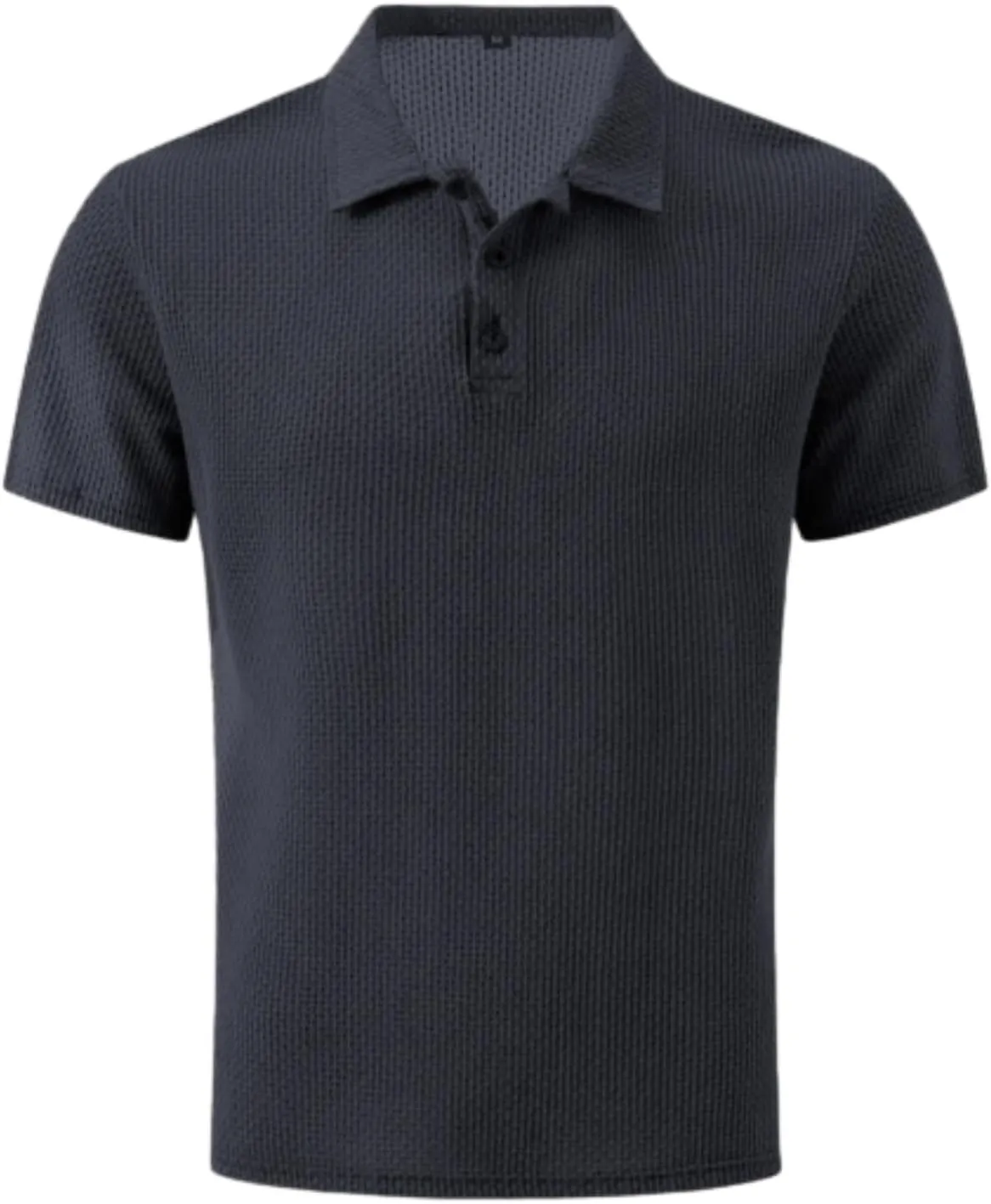 Mens Comfortable Breathable Summer Mesh V-Neck Short Sleeve Polo Shirt, Mesh Ice Silk Short-Sleeved T-Shirt for Men