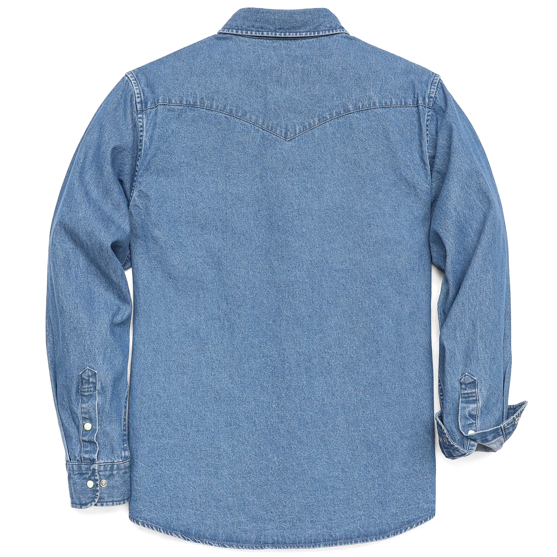 Men's cotton long sleeve denim shirt #4601