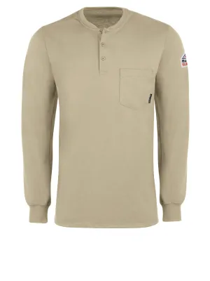 Men's Fr Lightweight Henley- Ch - SEL2 - Khaki