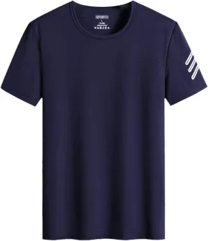Men's Loose T-Shirt Summer Quick Dry Short Sleeve Tops