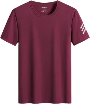 Men's Loose T-Shirt Summer Quick Dry Short Sleeve Tops
