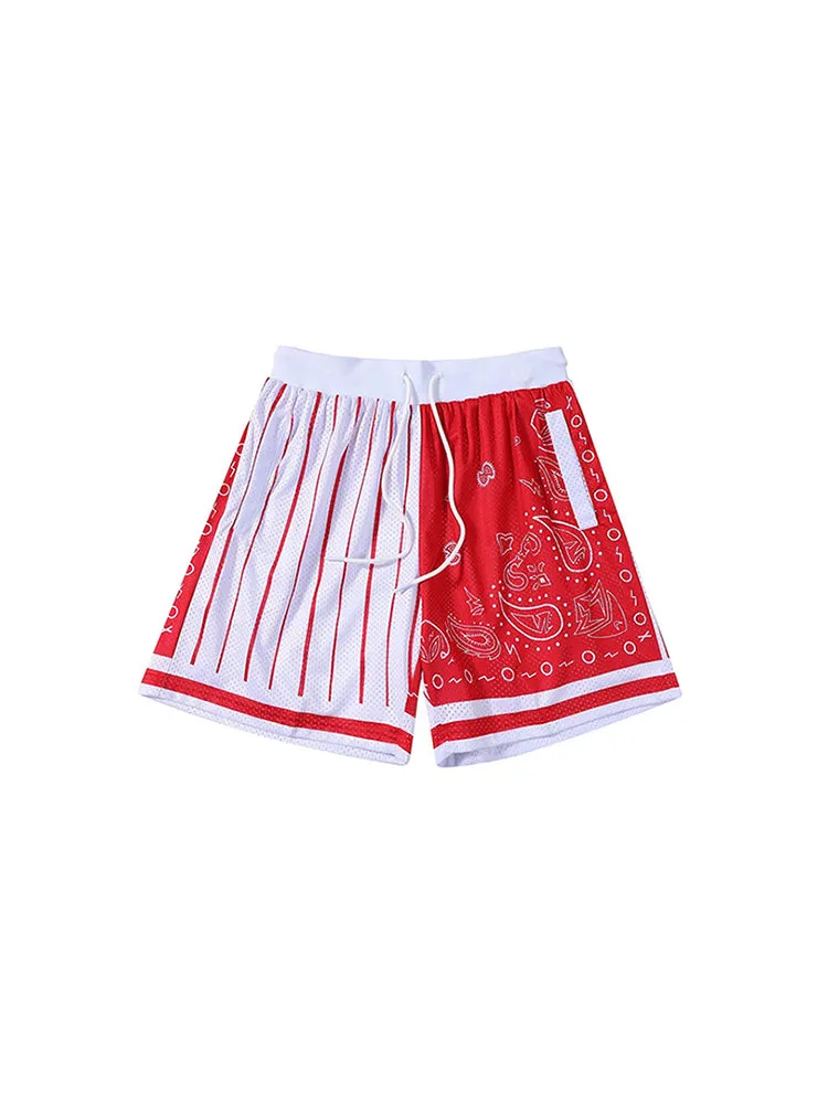 Men'S Mesh Dual-Color Training Shorts