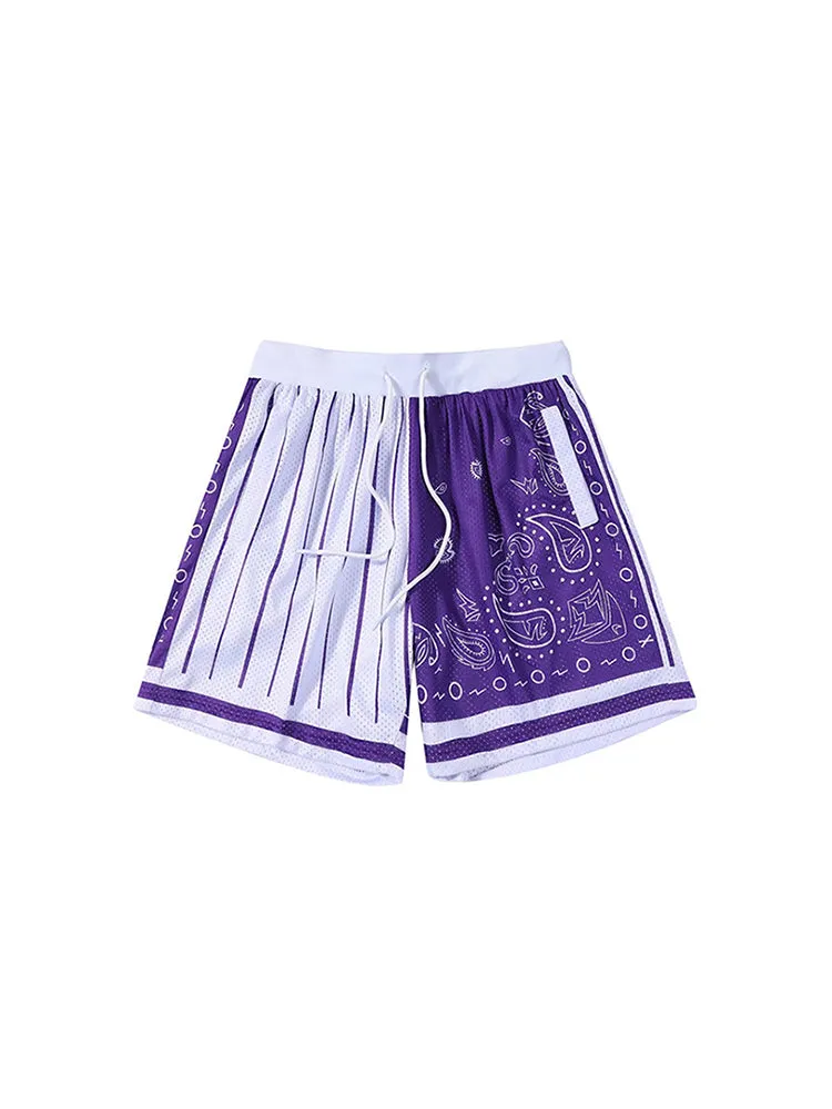 Men'S Mesh Dual-Color Training Shorts