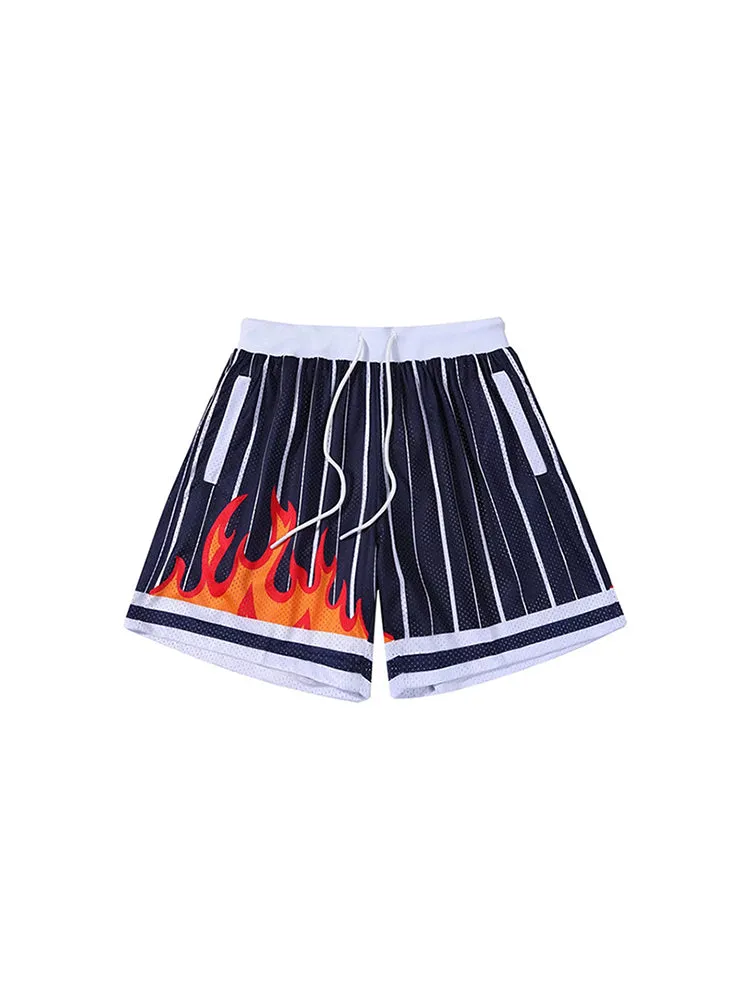 Men'S Mesh Dual-Color Training Shorts