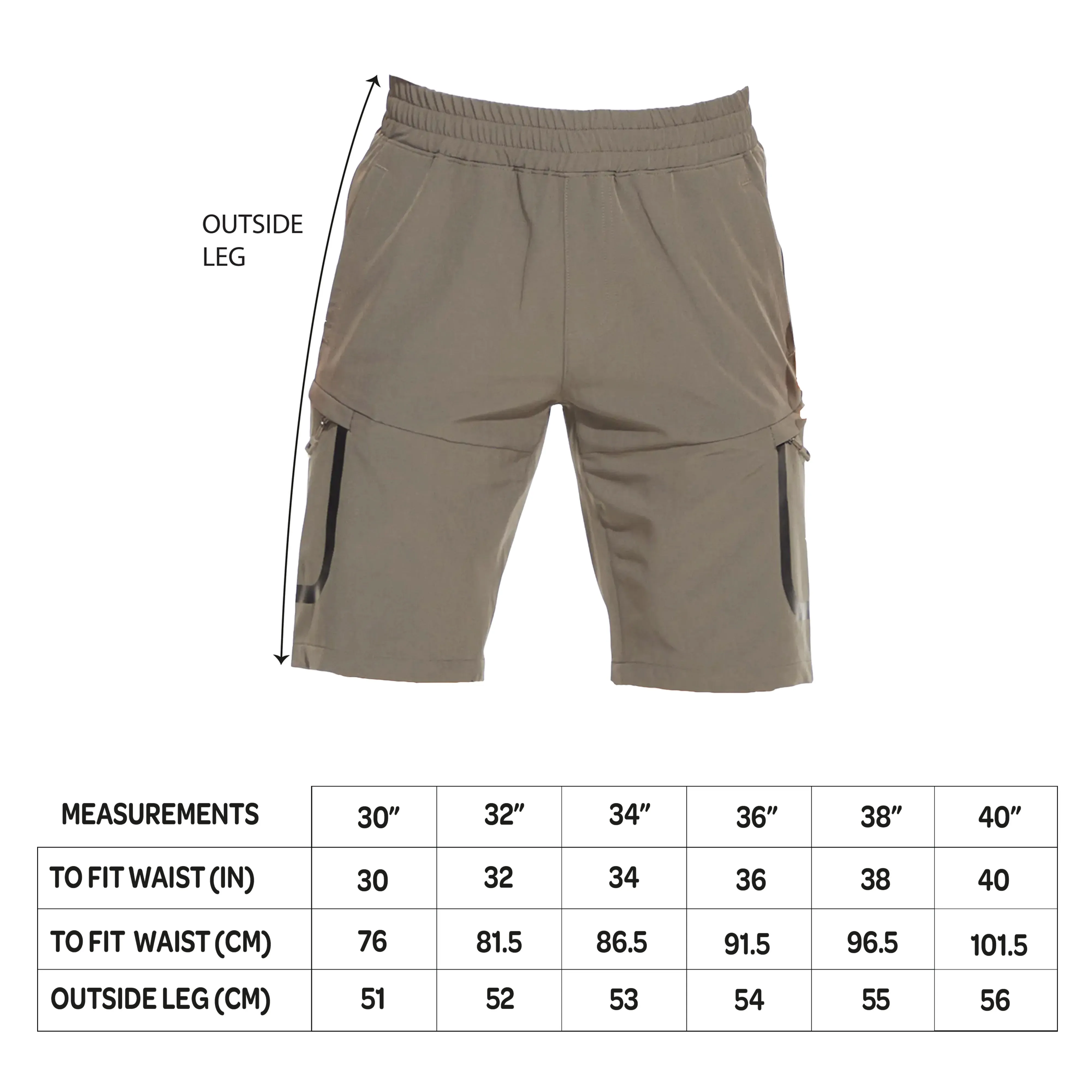 Men's Outdoor / Sports Shorts - Charcoal