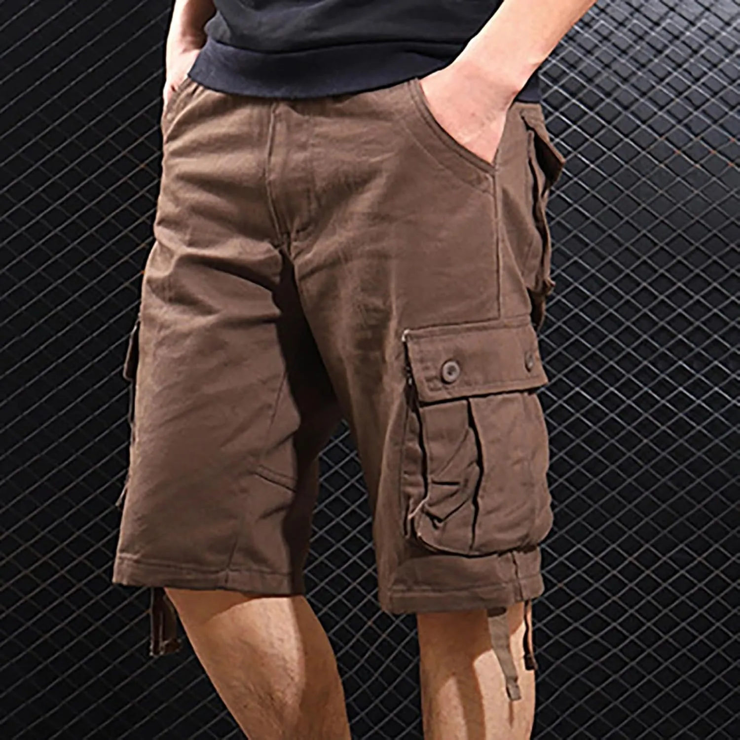 Mens Sweatpants with Pockets Hiking Plaid Work Bike Swim Public Riding Motorcycle Sport Regular Fit Casual Cargo