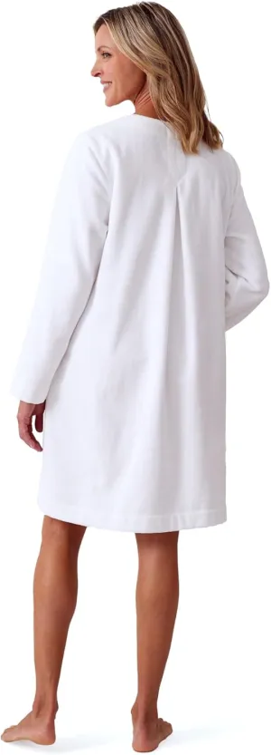 Miss Elaine Women's Terry Short Robe, Side Pockets, Comfortable Loungewear