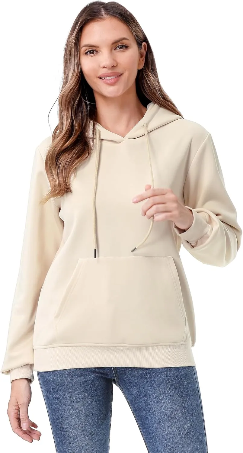 MOERDENG Women's Lightweight Active Hoodie Soft and Comfortable Hooded Sweatshirt for Sport Running Workout