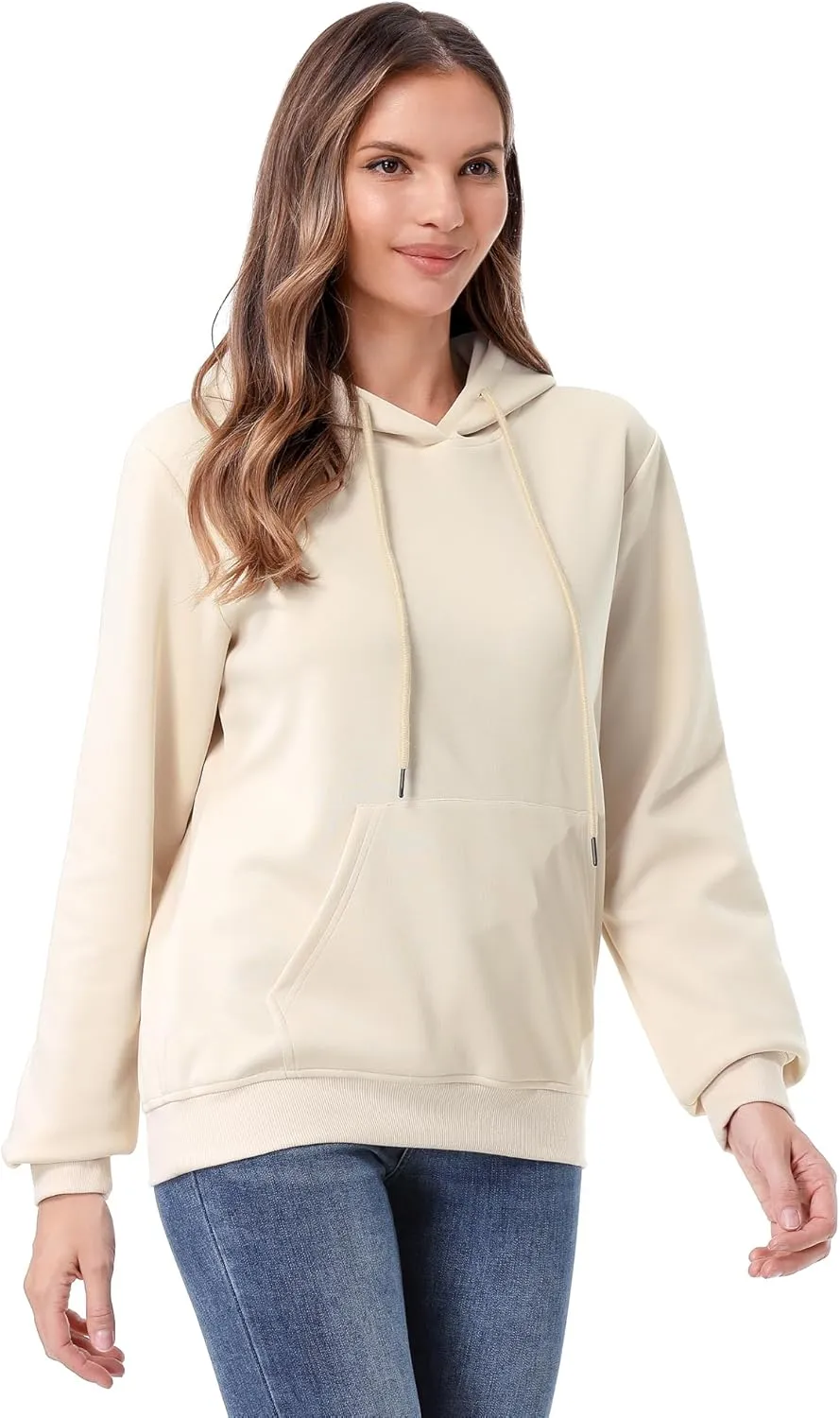 MOERDENG Women's Lightweight Active Hoodie Soft and Comfortable Hooded Sweatshirt for Sport Running Workout
