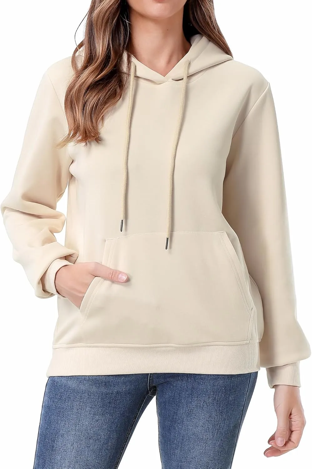 MOERDENG Women's Lightweight Active Hoodie Soft and Comfortable Hooded Sweatshirt for Sport Running Workout