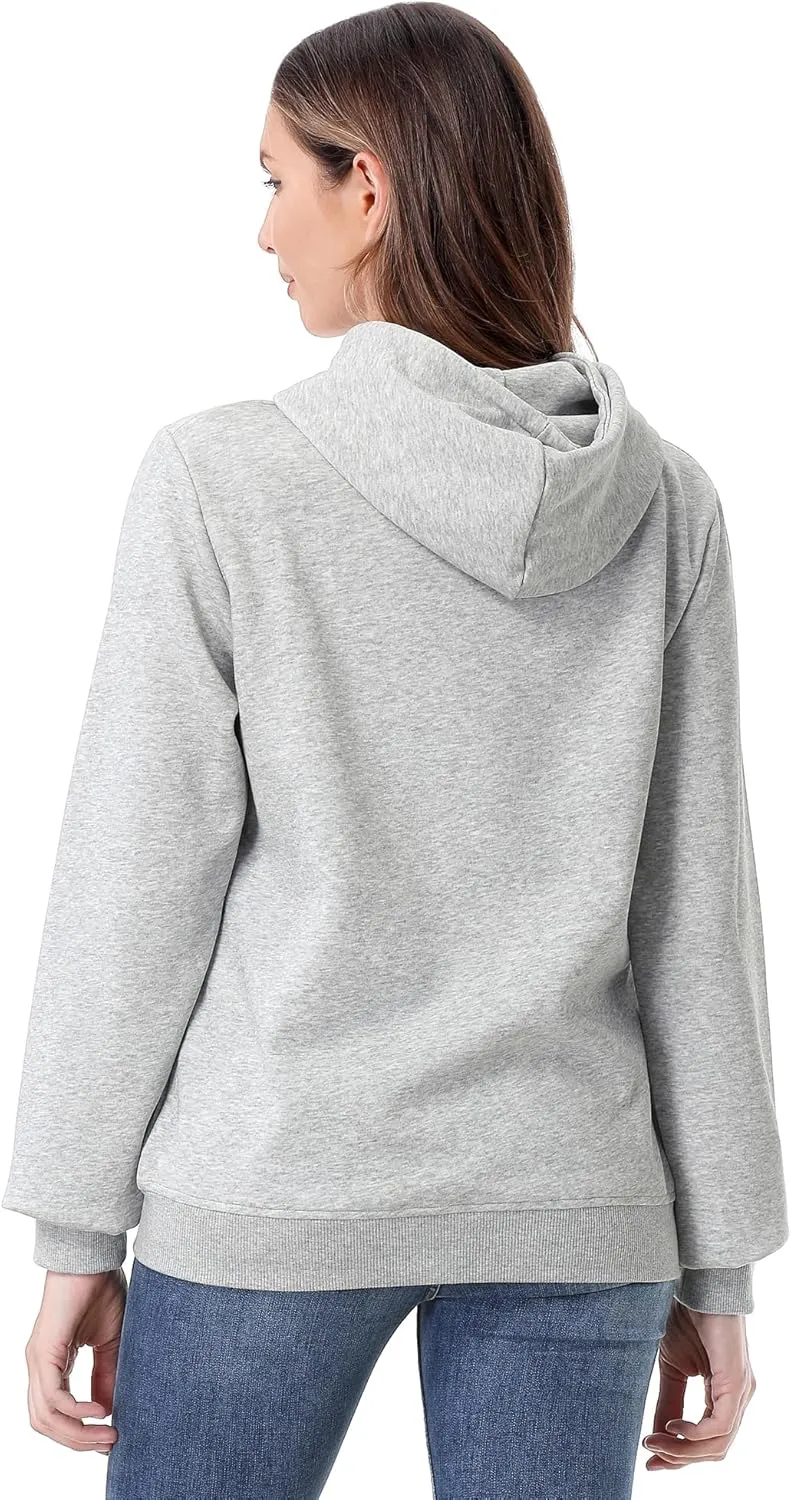 MOERDENG Women's Lightweight Active Hoodie Soft and Comfortable Hooded Sweatshirt for Sport Running Workout