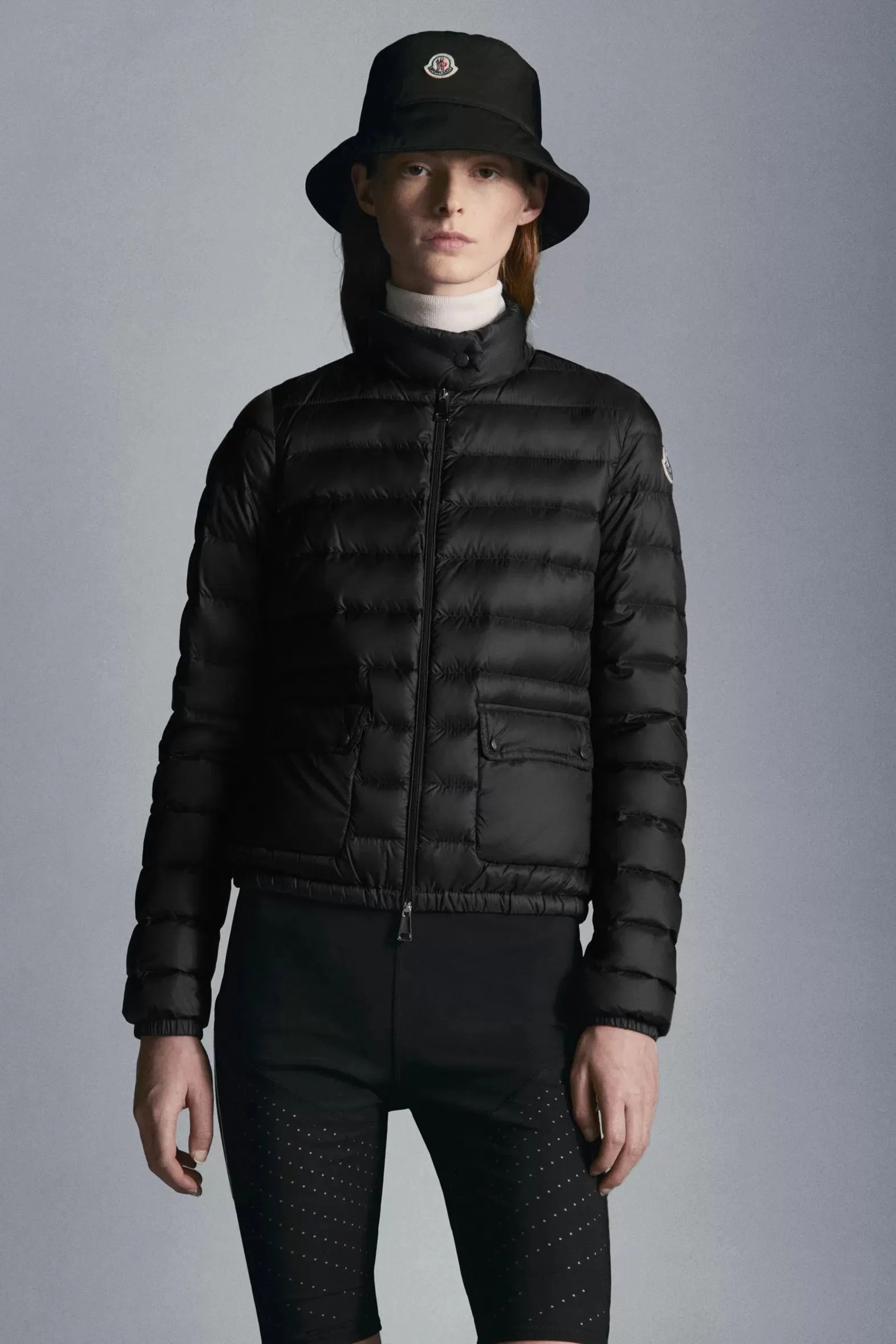 MONCLER LANS SHORT DOWN JACKET BLACK