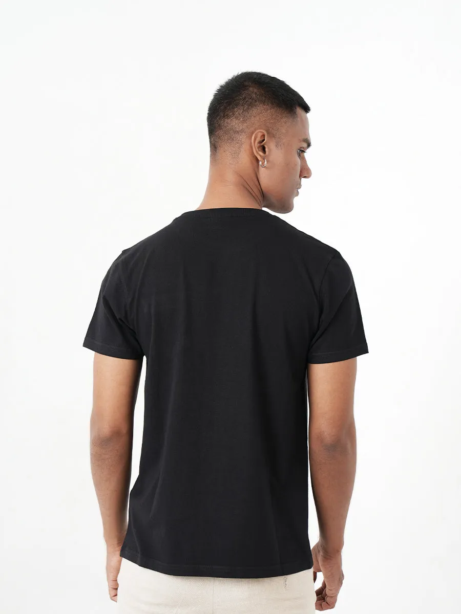 Monkstory Bamboo Cotton Crew Tee - Classic Black