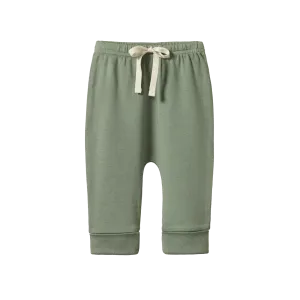 NATURE BABY - DRAWSTRING PANTS: NETTLE