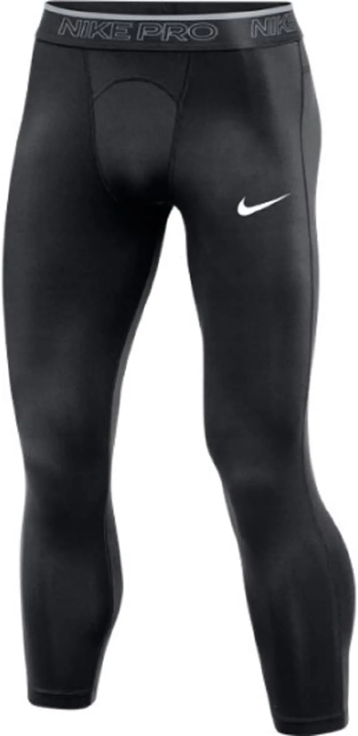 Nike Men Pro 3/4 Length Compression Training Tights Sports Workout Leggings