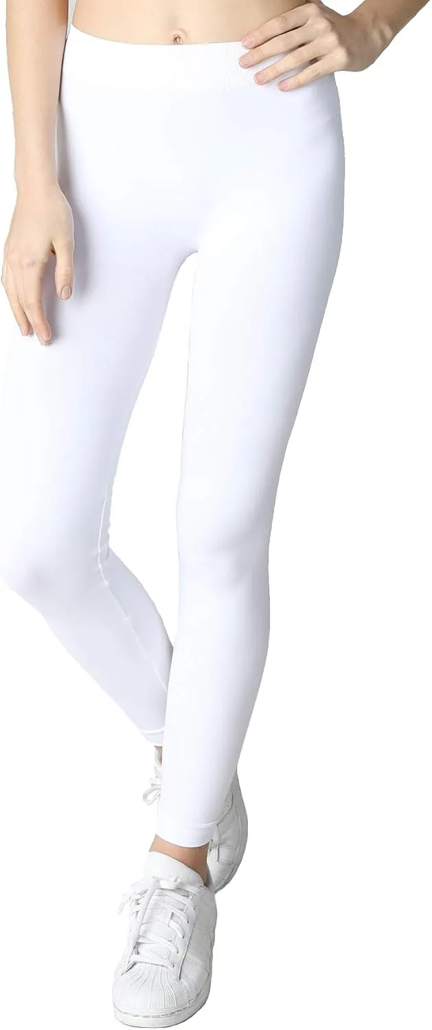NIKIBIKI Women Seamless Base Layer Legging Tights, Made in U.S.A, One Size
